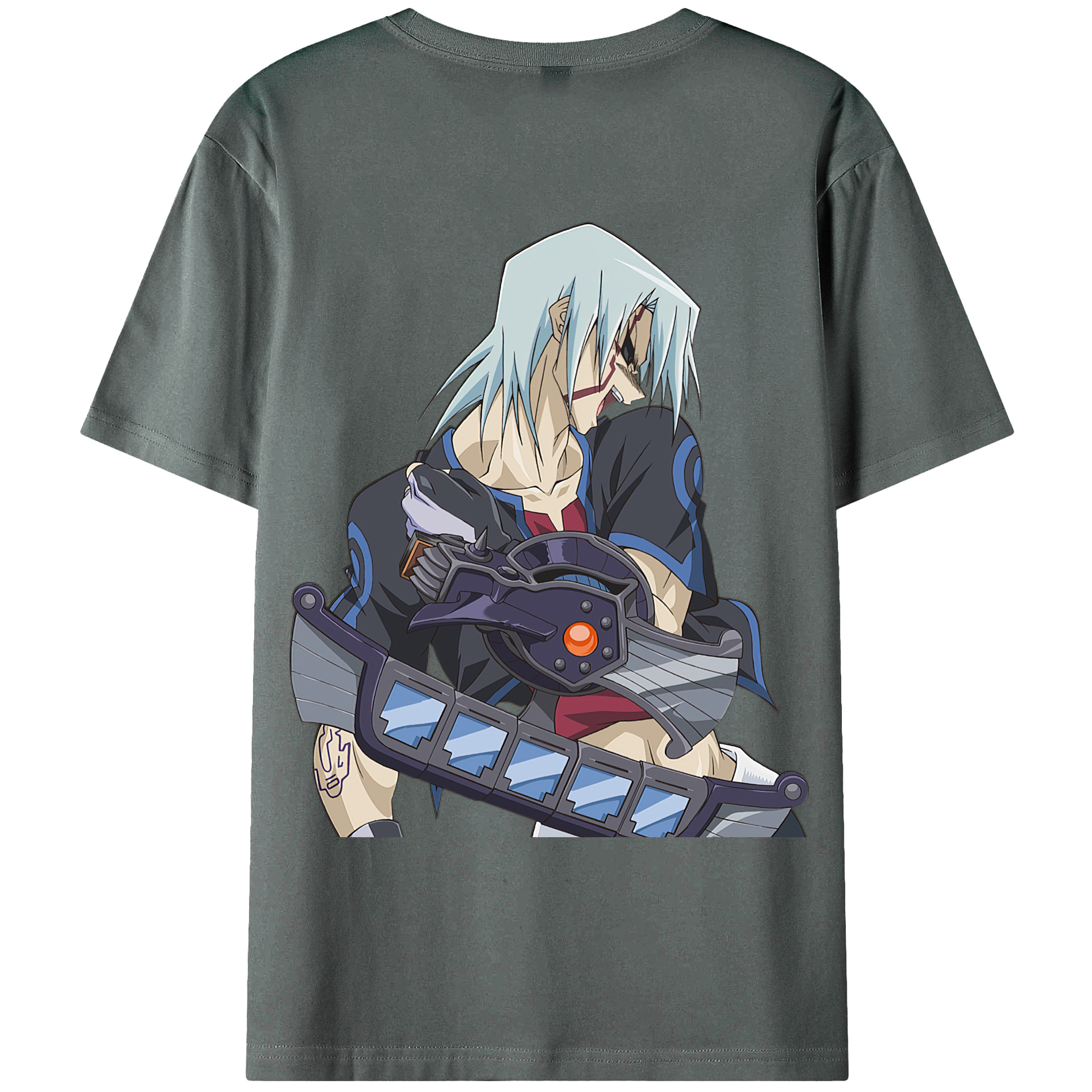 （画像用） 遊☆戯☆王 Yu-Gi-Oh! 綿100％ メンズ半袖Tシャツ（バックプリント） 通気性